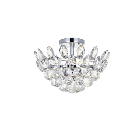 Lighting Business 14 in. Emilia Flush Mount in Chrome LI2221828